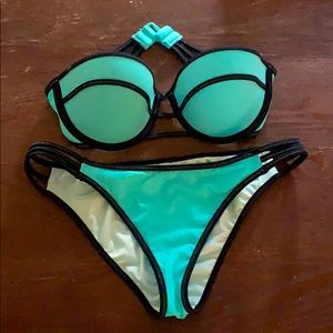 Victoria’s Secret Teal & Black Bikini